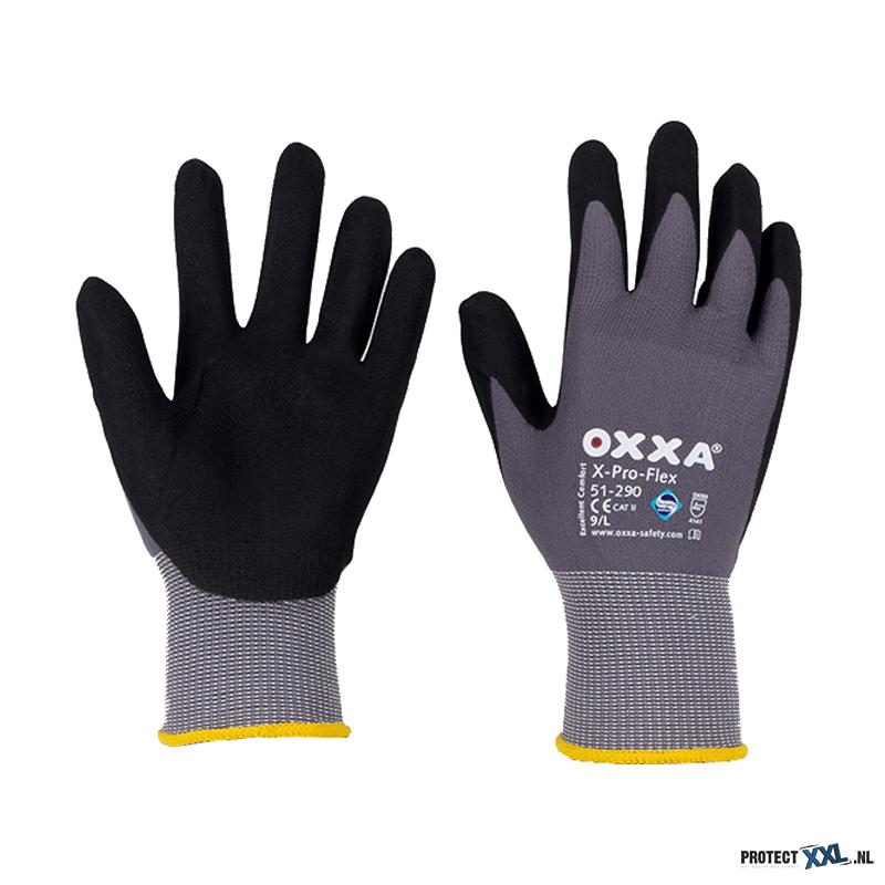 10 schwarz Inh. 12 Paar OXXA Handschuh X-Pro-Flex Plus NFT Gr 