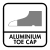 Aluminiumneus Bescherming tegen een impact van 200j en weerstaat een compressiekracht van 15.000 newton (1500 kg)