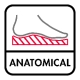 Dit anatomisch voorgevormde voetbed voorzien van hiel en balondersteuning, biedt optimale stabiliteitscontrole Dit anatomisch voorgevormde voetbed voorzien van hiel en balondersteuning, biedt optimale stabiliteitscontrole